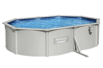 Bestway Stålväggspool Oval 5x3,6 m Hydrium (56586) - Trädgård & spabad - Utomhusbad - Pool - Pool ovan mark