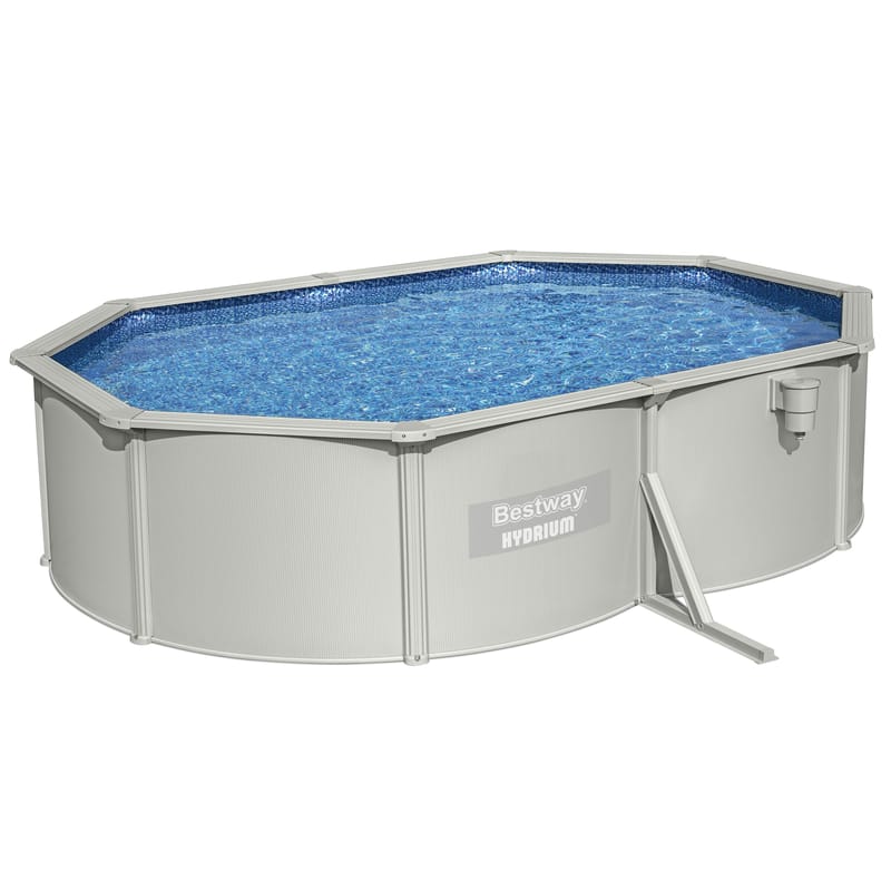 Bestway St ålväggspool Oval 5x3,6 m Hydrium (56586) - Trädgård & spabad - Utomhusbad - Pool - Pool ovan mark