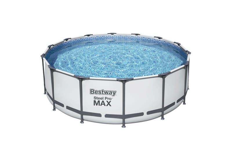 Bestway Steel Pro MAX ovanmarkpool 4,27 m Grå - Bestway - Pool ovan mark