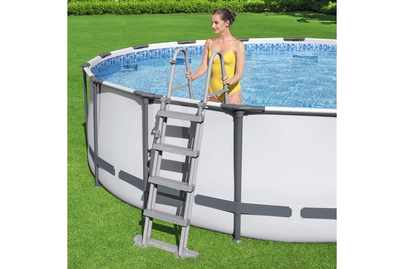 Bestway Steel Pro MAX ovanmarkpool 4,27 m Grå - Trädgård & spabad - Utomhusbad - Pool - Pool ovan mark