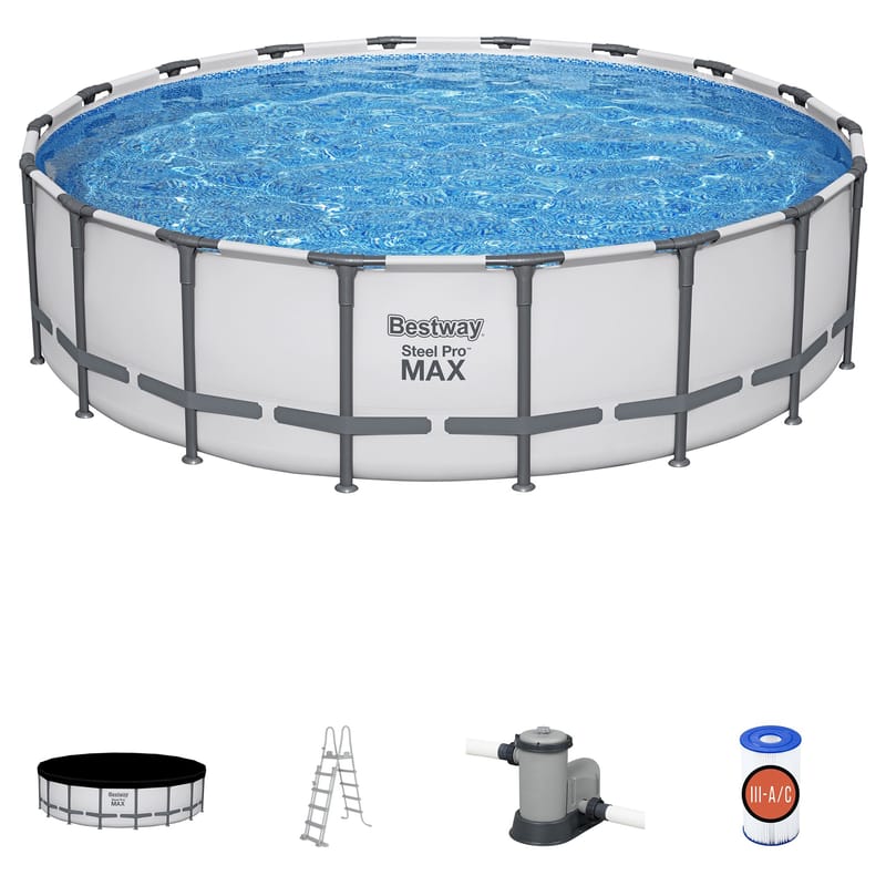 Bestway pool ovan mark Ø5,49m - 1,32m djup | Steel Pro MAX (561FJ) - Trädgård & spabad - Utomhusbad - Pool - Pool ovan mark