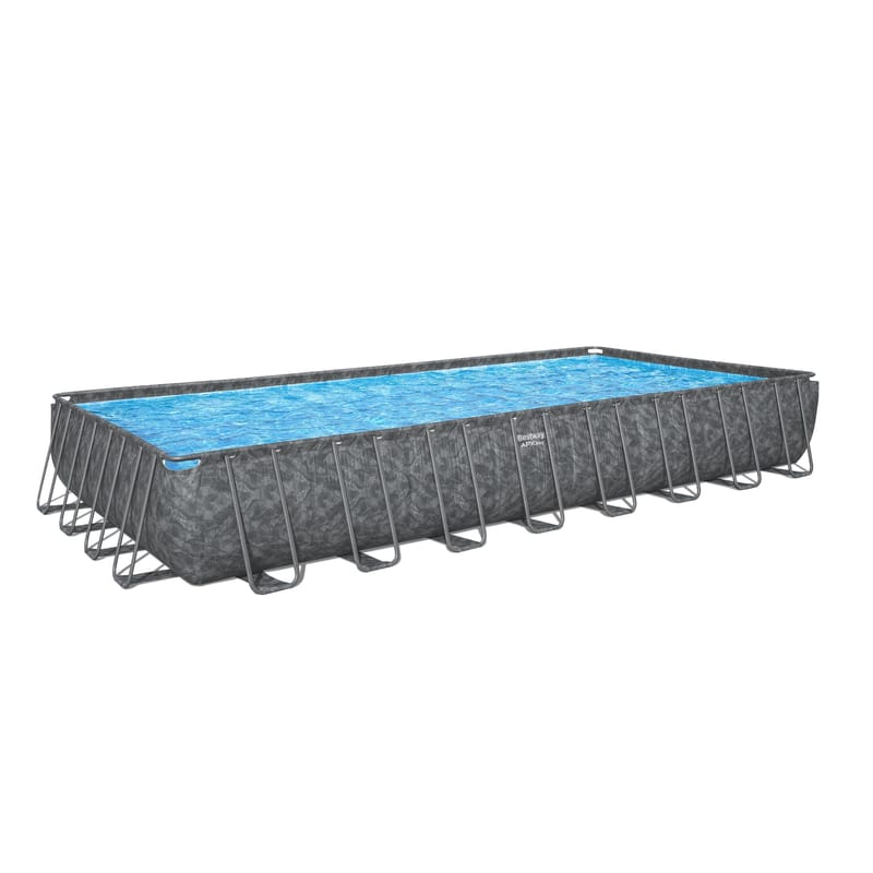 Bestway pool ovan mark 9,56x4,88m – 132cm djup | APX 365™ Rektangulär Stålpool (561KJ) - Trädgård & spabad - Utomhusbad - Pool - Pool ovan mark