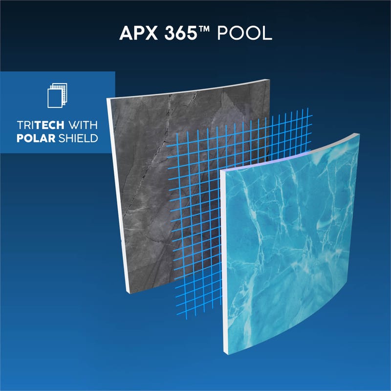 Bestway pool ovan mark 9,56x4,88m – 132cm djup | APX 365™ Rektangulär Stålpool (561KJ) - Trädgård & spabad - Utomhusbad - Pool - Pool ovan mark