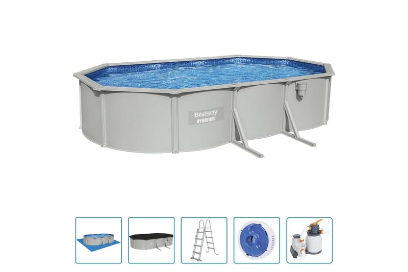 Bestway Hydrium Ovanmarkspool oval 610x360x120 cm - Trädgård & spabad - Utomhusbad - Pool - Pool ovan mark