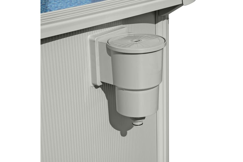 Bestway Hydrium Stålväggspool Oval 6,1x3,6m - Grå - Trädgård & spabad - Utomhusbad - Pool - Pool ovan mark