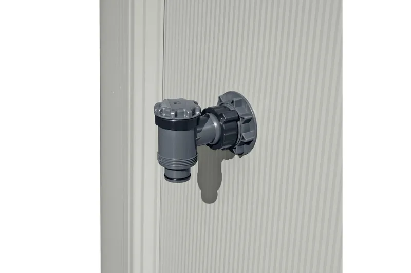 Bestway Hydrium Stålväggspool Rund 3,66m - Grå - Trädgård & spabad - Utomhusbad - Pool - Pool ovan mark