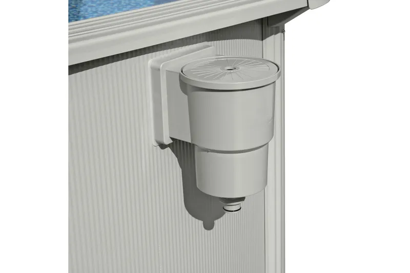 Bestway Hydrium Stålväggspool Rund 3,66m - Grå - Trädgård & spabad - Utomhusbad - Pool - Pool ovan mark