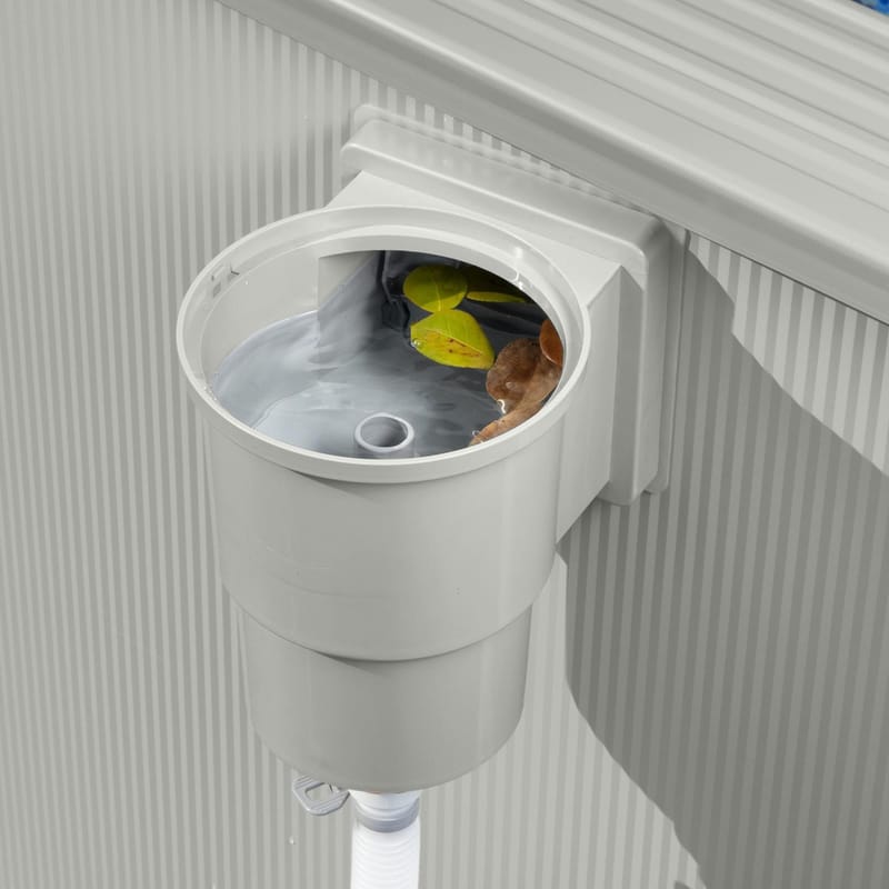 Bestway Hydrium Stålväggspool Rund 3,66m - Grå - Trädgård & spabad - Utomhusbad - Pool - Pool ovan mark