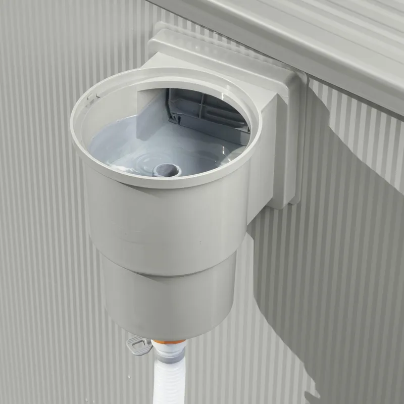 Bestway Hydrium Stålväggspool Rund 4,6m - Grå - Trädgård & spabad - Utomhusbad - Pool - Pool ovan mark