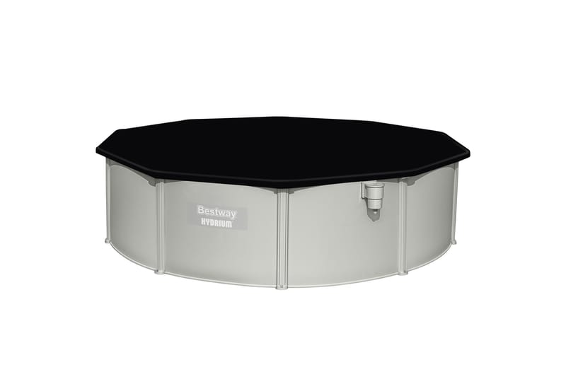 Bestway Hydrium Stålväggspool Rund 4,6m - Grå - Trädgård & spabad - Utomhusbad - Pool - Pool ovan mark
