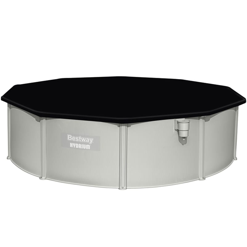 Bestway Hydrium Stålväggspool Rund 4,6m - Grå - Trädgård & spabad - Utomhusbad - Pool - Pool ovan mark