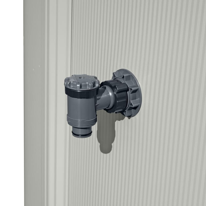 Bestway Hydrium Stålväggspool Rund 4,6m - Grå - Trädgård & spabad - Utomhusbad - Pool - Pool ovan mark