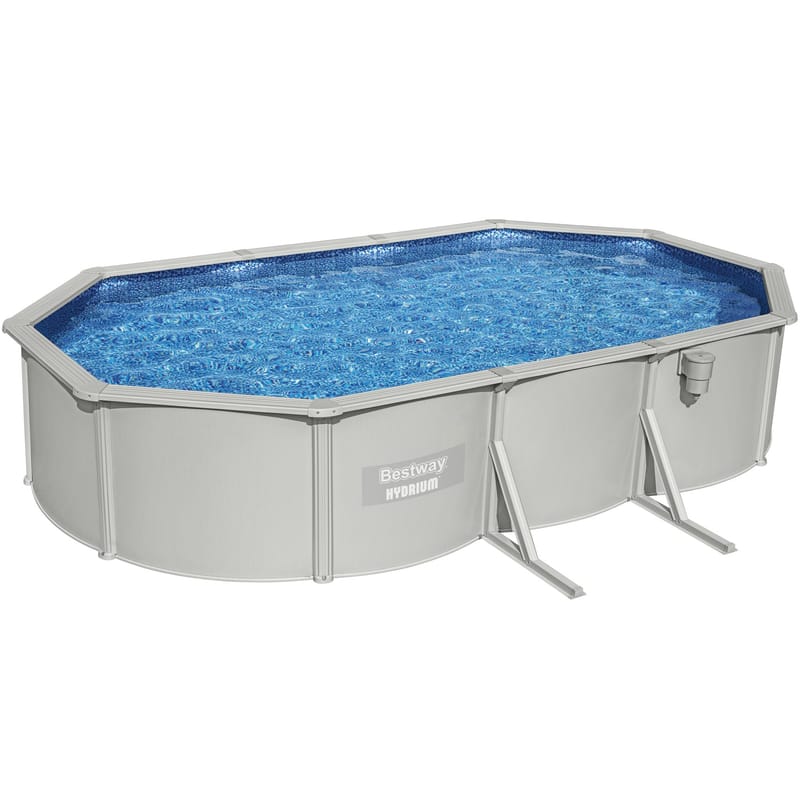 Bestway stålväggspool 6,1x3,6m - 1,2m djup | Hydrium Pool set (56369) - Trädgård & spabad - Utomhusbad - Pool - Pool ovan mark