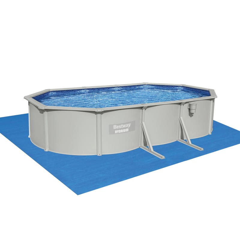 Bestway stålväggspool 6,1x3,6m - 1,2m djup | Hydrium Pool set (56369) - Trädgård & spabad - Utomhusbad - Pool - Pool ovan mark