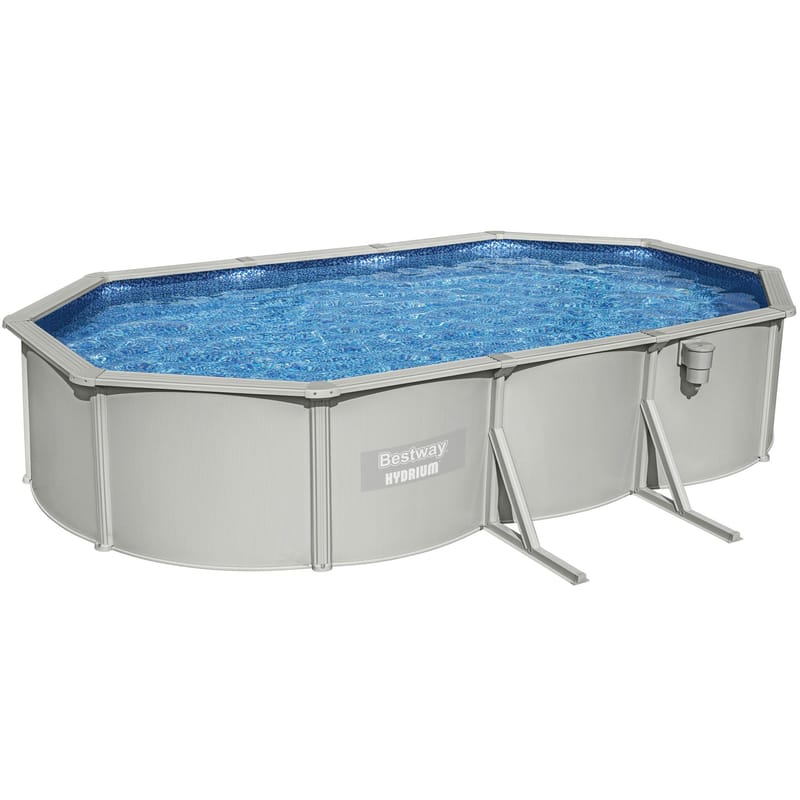 Bestway stålväggspool 6,1x3,6m - 1,2m djup | Hydrium Pool set (56369), undefined
