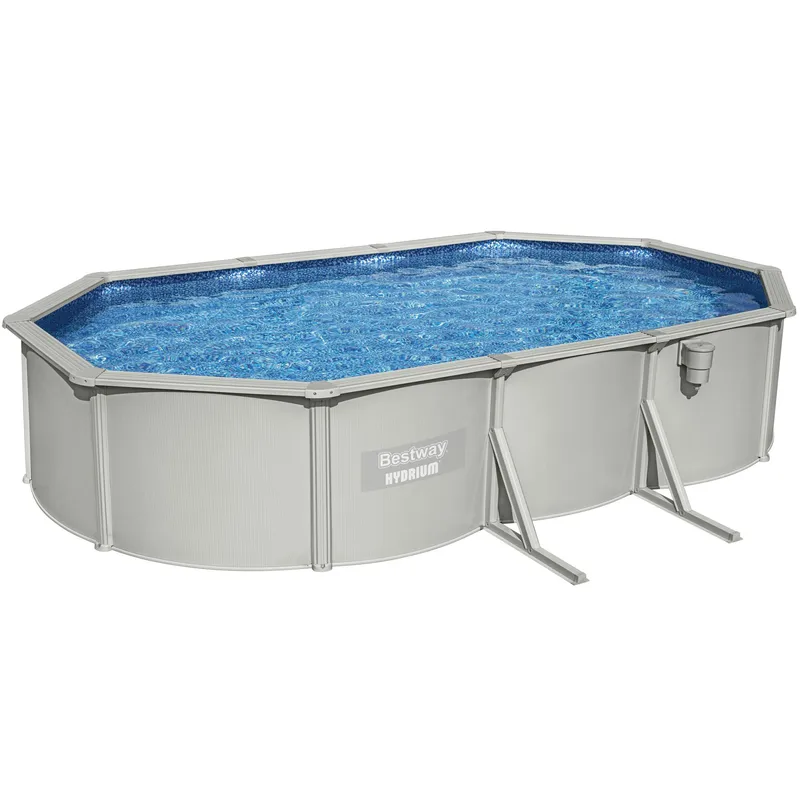 Bestway stålväggspool 6,1x3,6m - 1,2m djup | Hydrium Pool set (56369), undefined