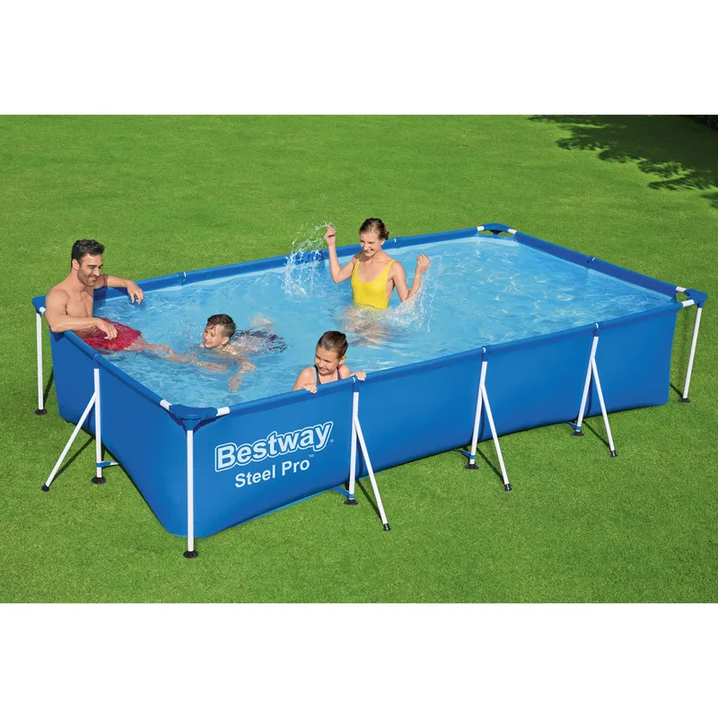 Bestway Steel Pro Ovanmarkpool 4x2 m Blå - Bestway - Trädgård & spabad - Utomhusbad - Pool - Pool ovan mark