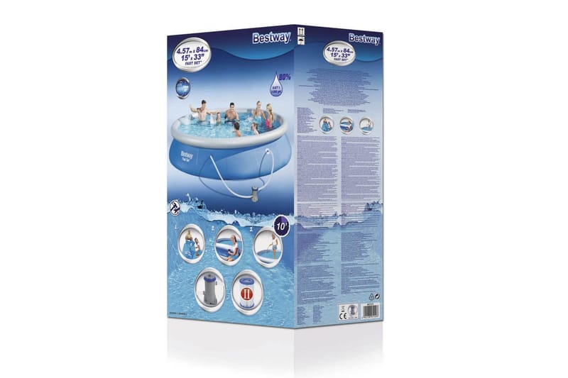 Bestway Trädgårdspool Fast Set 457x84 cm 57313 - Pool ovan mark