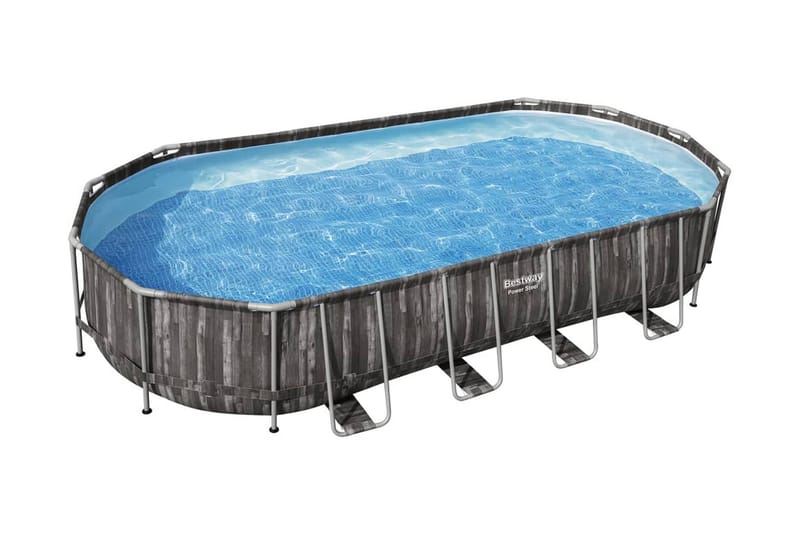 Bestway Trädgårdspool oval 7,32x3,66x1,22 m - Trädgård & spabad - Utomhusbad - Pool - Pool ovan mark
