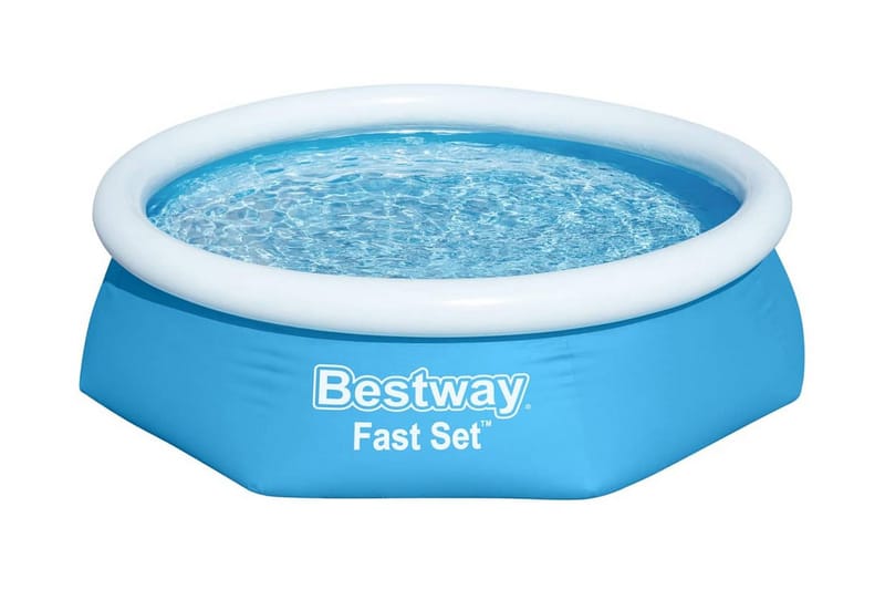 Bestway Uppblåsbar pool Fast Set rund 244x66 cm 57265 - Pool ovan mark