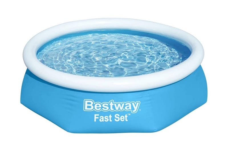 Bestway Uppblåsbar pool Fast Set rund 244x66 cm 57265 - Pool ovan mark