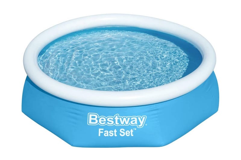 Bestway Uppblåsbar pool Fast Set rund 244x66 cm 57265 - Pool ovan mark