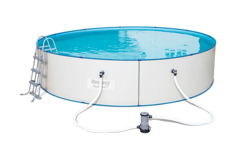 Bestway Pool med tillbehör Hydrium stålram rund 460x90 cm 56 - Pool ovan mark