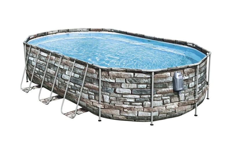 Bestway Poolset Comfort Jet Series oval 610x366x122 cm - Pool ovan mark