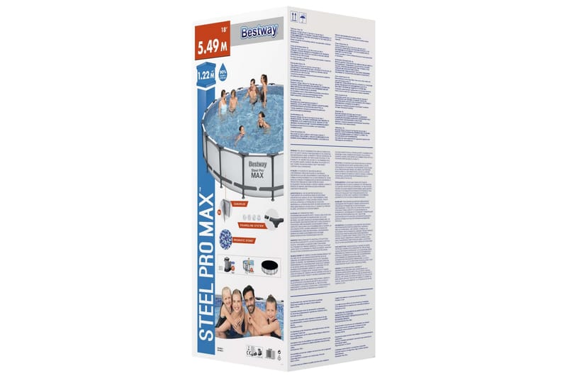 Bestway Poolset Steel Pro MAX 549x122 cm - Trädgård & spabad - Utomhusbad - Pool - Pool ovan mark