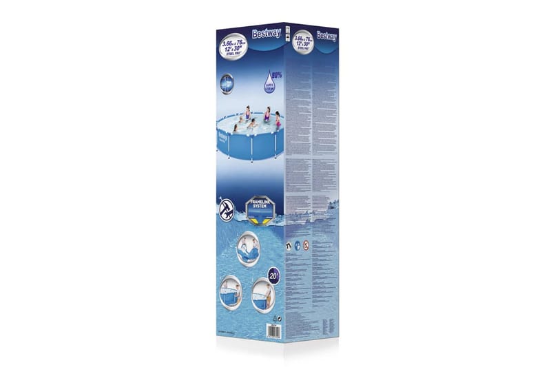 Bestway Pool med stålram Steel Pro 366x76 cm - Trädgård & spabad - Utomhusbad - Pool - Pool ovan mark