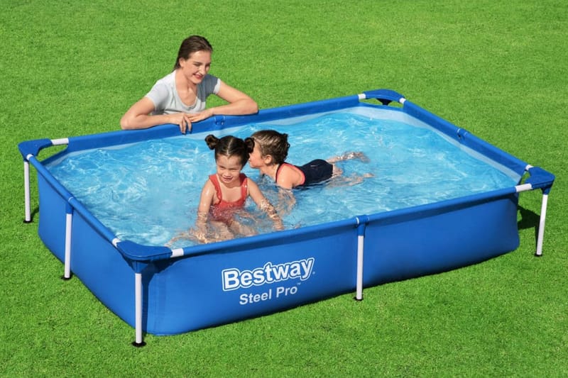 Bestway Pool Steel Pro 221x150x43 cm - Trädgård & spabad - Utomhusbad - Pool - Pool ovan mark