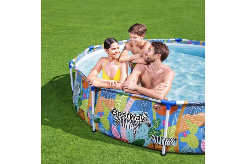 Bestway Pool med stålram Steel Pro 305x66 cm - Trädgård & spabad - Utomhusbad - Pool - Pool ovan mark