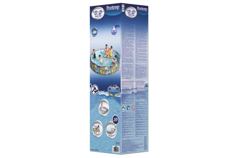 Bestway Pool med stålram Steel Pro 305x66 cm - Trädgård & spabad - Utomhusbad - Pool - Pool ovan mark