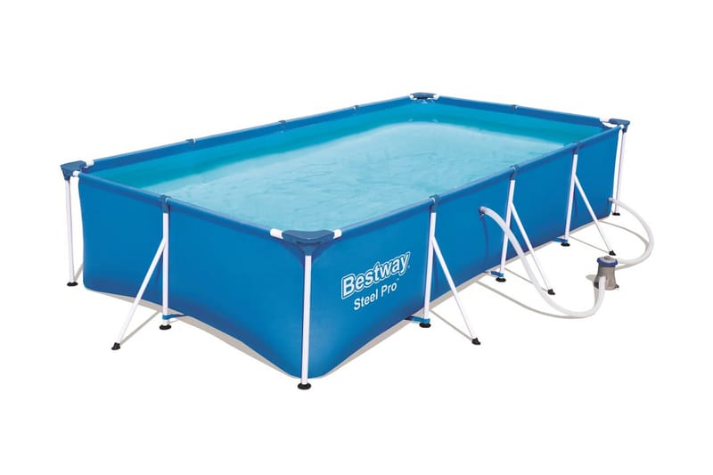 Bestway Pool Steel Pro rektangulär 400x211x81 cm 56424 - Pool ovan mark