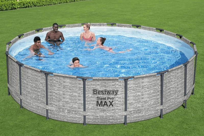 Bestway Poolset Power Steel 549x122 cm - Trädgård & spabad - Utomhusbad - Pool - Pool ovan mark