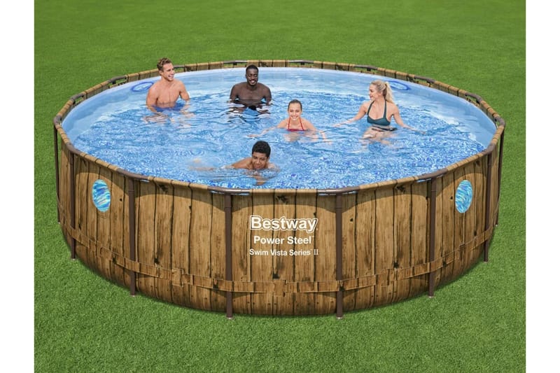 Bestway Pool med tillbehör Power steel 488x122 cm - Pool ovan mark