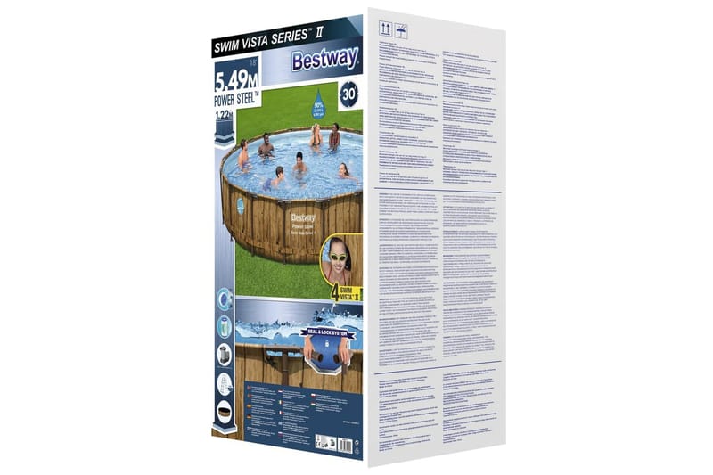 Bestway Poolset Power Steel 549x122 cm - Trädgård & spabad - Utomhusbad - Pool - Pool ovan mark