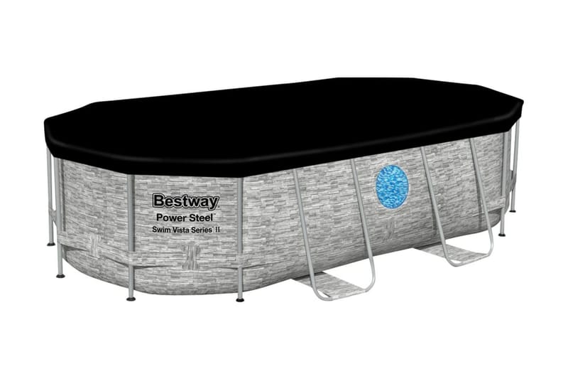 Bestway Pool Power Steel med tillbehör 427x250x100 cm - Pool ovan mark