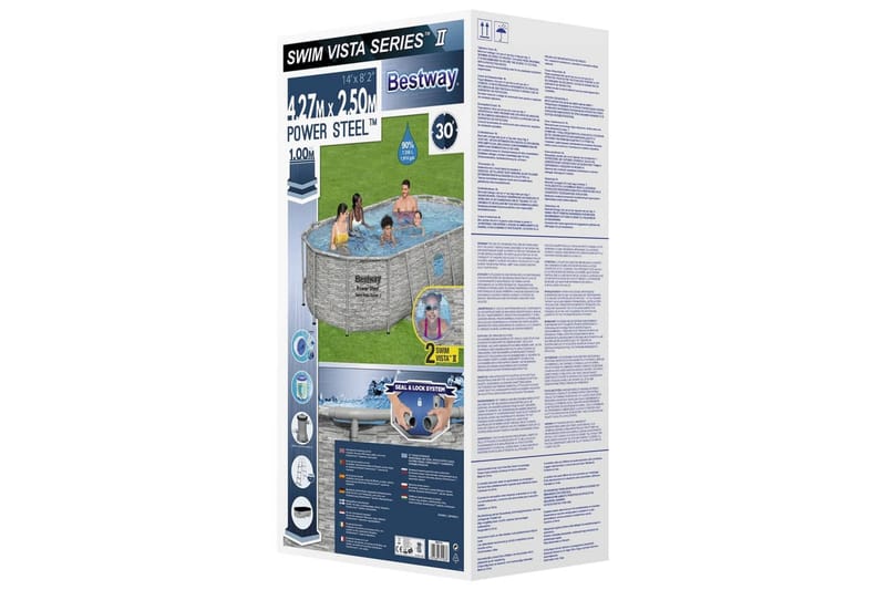 Bestway Pool Power Steel med tillbehör 427x250x100 cm - Trädgård & spabad - Utomhusbad - Pool - Pool ovan mark