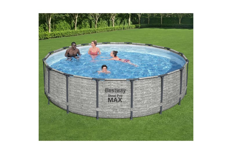 Bestway Pool Power steel rund 488x122 cm - Trädgård & spabad - Utomhusbad - Pool - Pool ovan mark