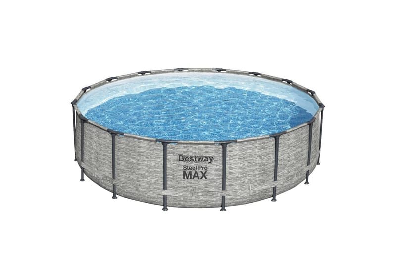 Bestway Pool Power steel rund 488x122 cm - Trädgård & spabad - Utomhusbad - Pool - Pool ovan mark