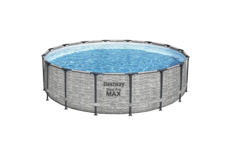 Bestway Pool Power steel rund 488x122 cm - Trädgård & spabad - Utomhusbad - Pool - Pool ovan mark