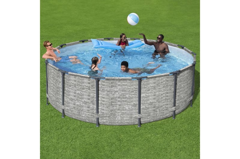 Bestway Pool Power Steel 427x122 cm - Trädgård & spabad - Utomhusbad - Pool - Pool ovan mark