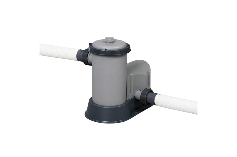 Bestway Power Steel Ovanmarkspool 6,4x2,74m - Grå - Trädgård & spabad - Utomhusbad - Pool - Pool ovan mark