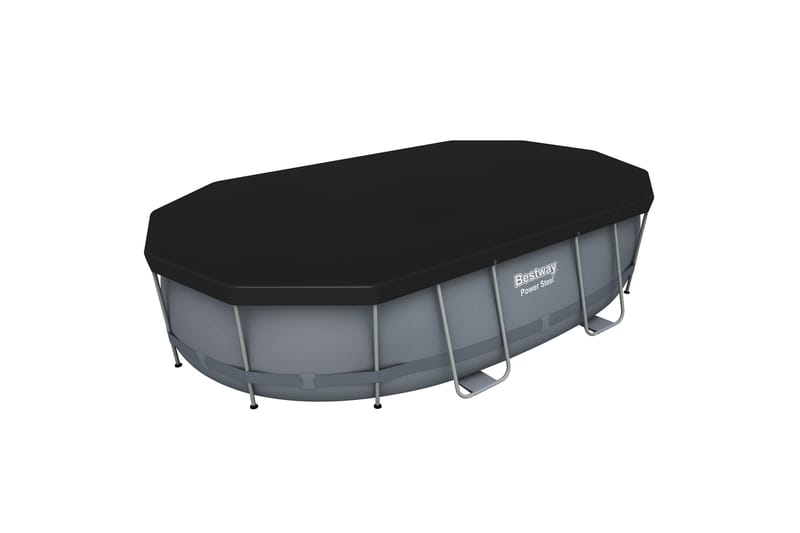 Bestway Power Steel Ovanmarkpool 4,88 x 3,05 m Grå, Bestway