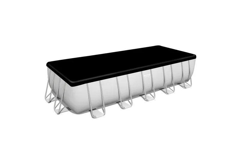 Bestway Power Steel Ovanmarkspool 6,4x2,74m - Grå - Trädgård & spabad - Utomhusbad - Pool - Pool ovan mark