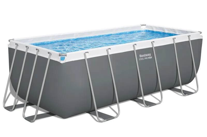 Bestway pool ovan mark 4,1x2m - 122cm djup | Power Steel (56456) - Trädgård & spabad - Utomhusbad - Pool - Pool ovan mark