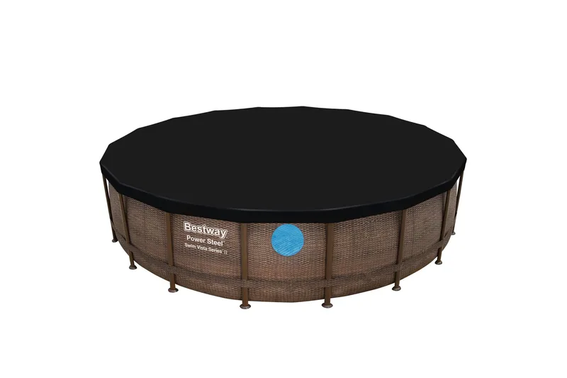 Bestway Power Steel Swim Vista II Ovanmarkpool  5,49 m Brun - Bestway - Trädgård & spabad - Utomhusbad - Pool - Pool ovan mark
