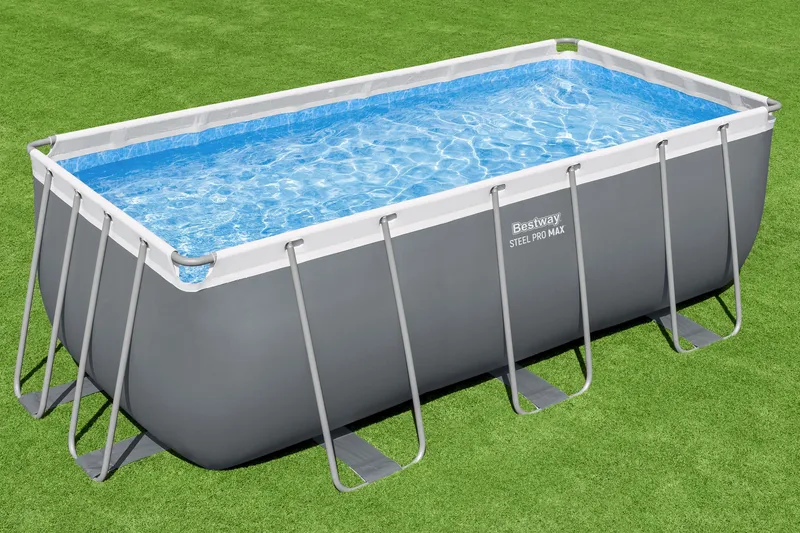 Bestway pool ovan mark 4,1x2m - 122cm djup | Power Steel (56456) - Trädgård & spabad - Utomhusbad - Pool - Pool ovan mark