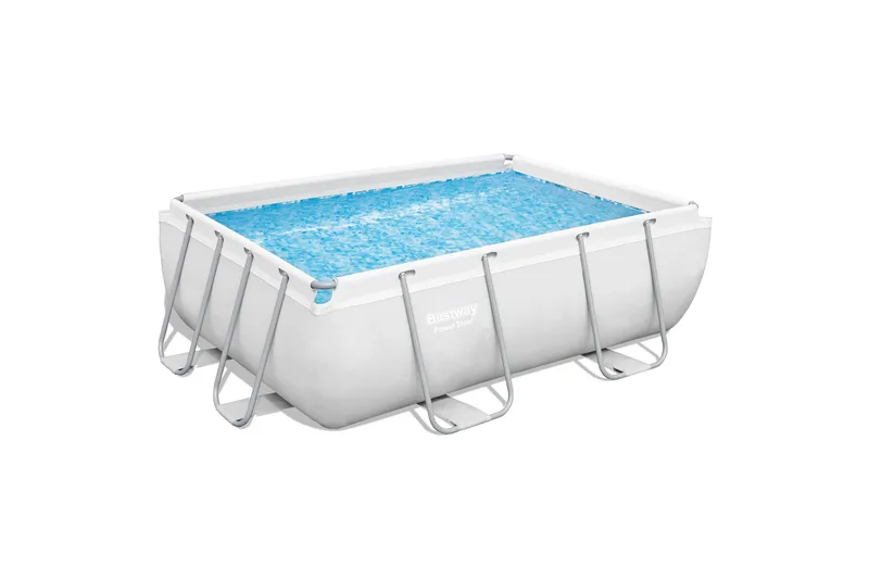 Bestway Power Steel Ovanmarkpool 2,82 x 1,96 m Grå, Bestway